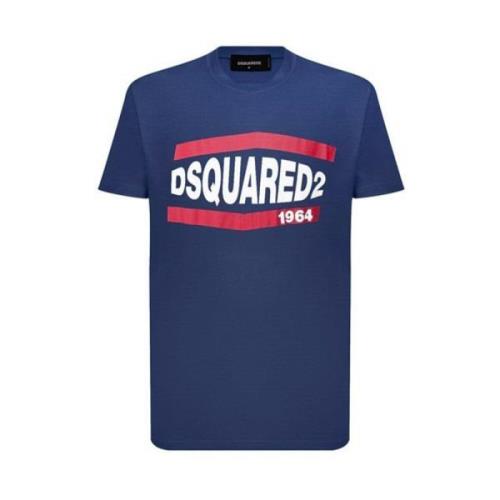 Dsquared2 Klassisk T-Shirt Blue, Herr