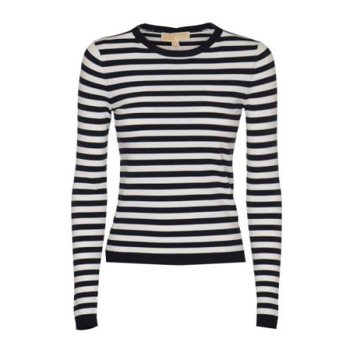 Michael Kors Mini Rugby Stripe Sweater White, Dam