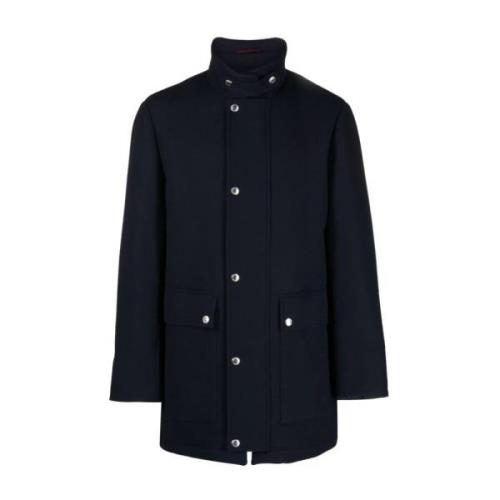 Brunello Cucinelli Stiliga dunjackor för ytterkläder Blue, Herr