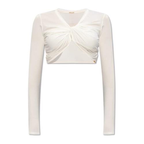 Cult Gaia ‘Avani’ crop top White, Dam