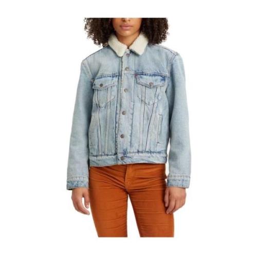 Levi's Denim Jacka Blue, Dam