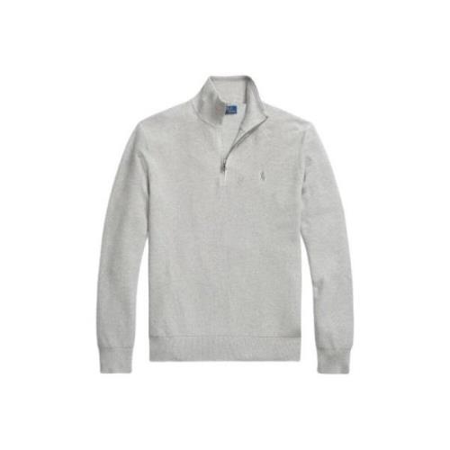 Polo Ralph Lauren Zip Polo Sweater Gray, Dam