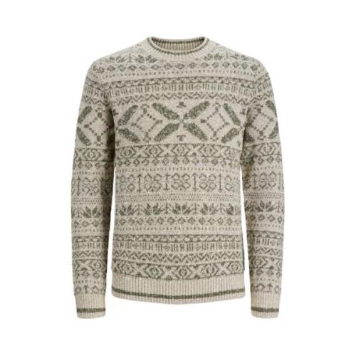 Jack & Jones Stilfull Pullover Gray, Herr