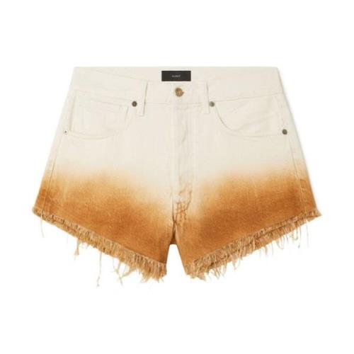 Alanui Ljusa färger Denim Shorts White, Dam