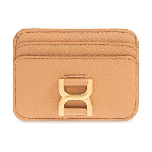 Chloé Läderkorthållare Beige, Dam