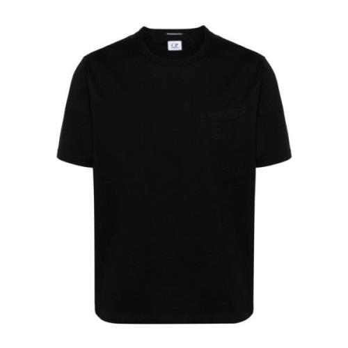 C.p. Company Svarta T-shirts och Polos i Bomullsjersey Black, Herr