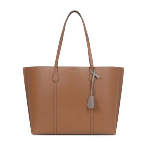 Tory Burch Perry Triple-Compartment Tote Väska Brown, Dam