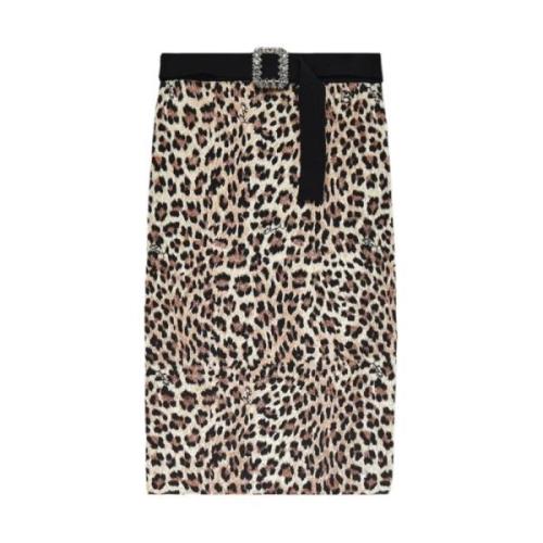 Blugirl Leopardmönstrad kjol Brown, Dam