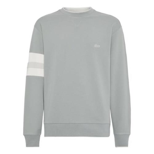 Boggi Milano Crew Neck Sweatshirt I Ekologisk Bomullsblandning Green, ...