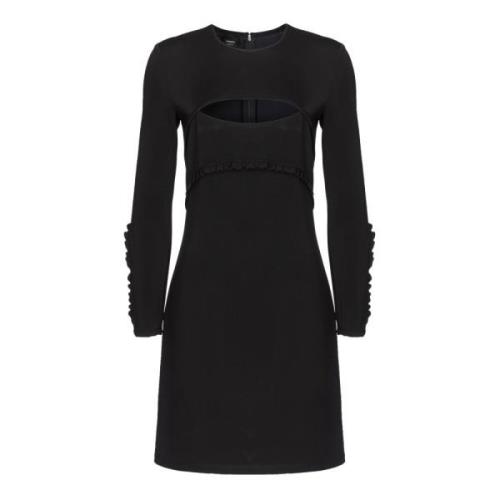 Pinko Rynkad Miniklänning Black, Dam