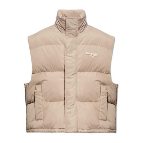 Balenciaga Oversize quiltad jacka Beige, Herr