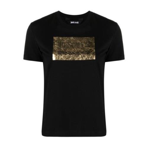 Just Cavalli Svarta T-shirts & Polos för Kvinnor Black, Dam