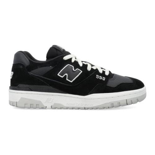 New Balance Svarta Sneakers i Mocka och Läder Black, Dam