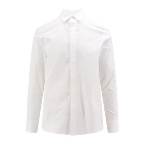 Valentino Vit Slim Fit Skjorta med Knappar White, Herr