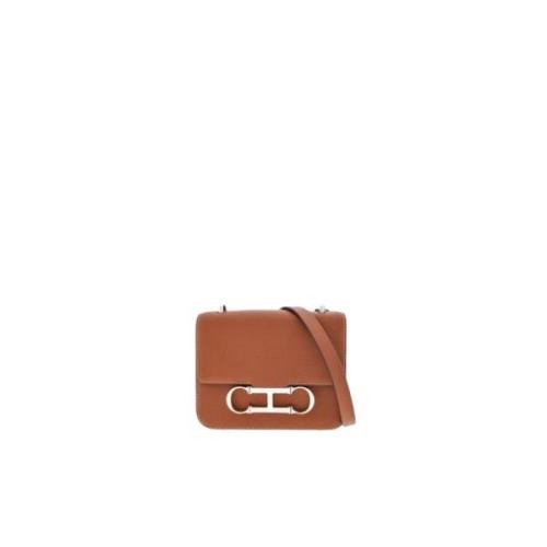 Carolina Herrera Mini Initials Insignia Väska Brown, Dam