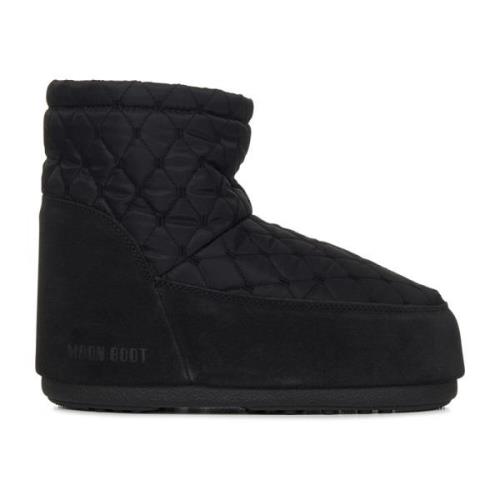 Moon Boot Svarta quiltade ankelboots Black, Herr