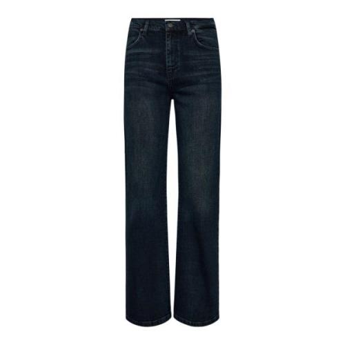 Co'Couture Använd Denim Straight-Leg Jeans Blue, Dam