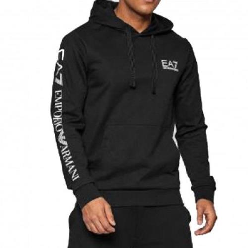 Emporio Armani EA7 Herr EA7 Armani Sweatshirt - Svart Black, Herr