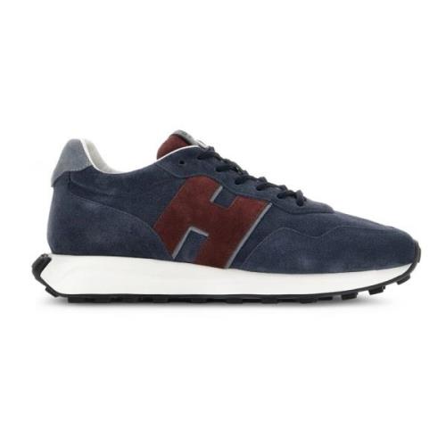 Hogan Blå Retro Stil Sneakers Blue, Herr