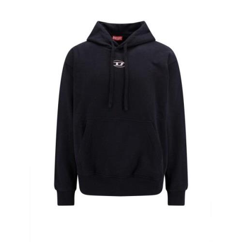 Diesel Svart Aw23 Herrhoodie Black, Herr