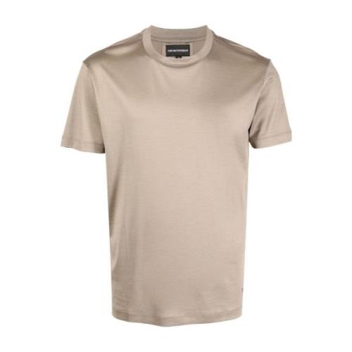 Emporio Armani Lyocell/bomull T-shirt, 70% Lyocell, 30% Bomull Beige, ...