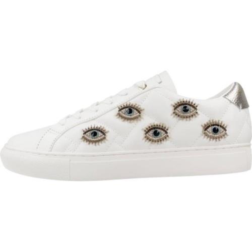 Kurt Geiger Quilt Eye Sneakers White, Dam