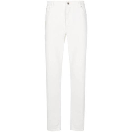 Brunello Cucinelli Denim Byxor White, Herr