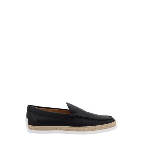 Tod's Graverad Läderloafer Black, Herr