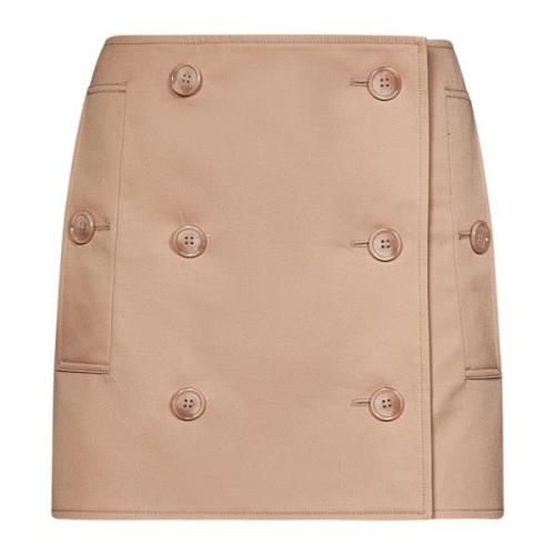 Burberry Beige Trench-inspirerad Kjol Beige, Dam