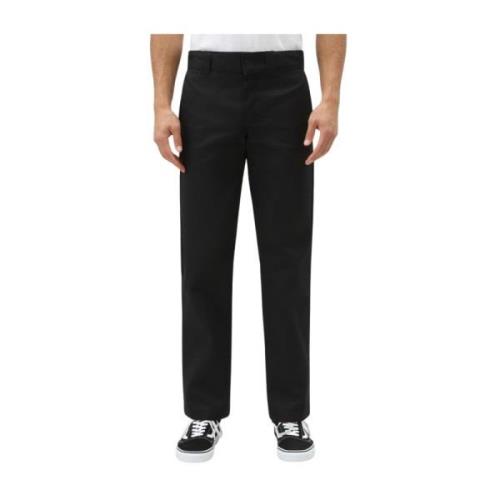 Dickies Straight Trousers Black, Herr