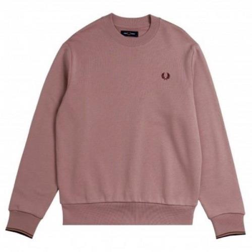 Fred Perry Rosa Crewneck Sweatshirt Pink, Herr