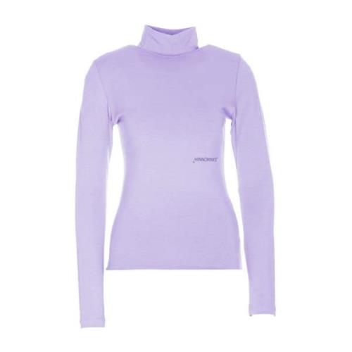 Hinnominate Lyxig Lättvikts Turtleneck Sweatshirt Purple, Dam