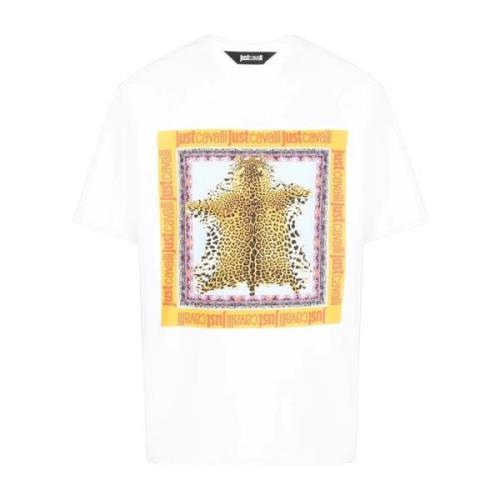 Just Cavalli T-Shirts White, Herr