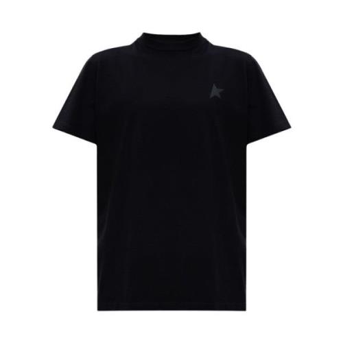 Golden Goose Bomull Logo T-Shirt Black, Dam