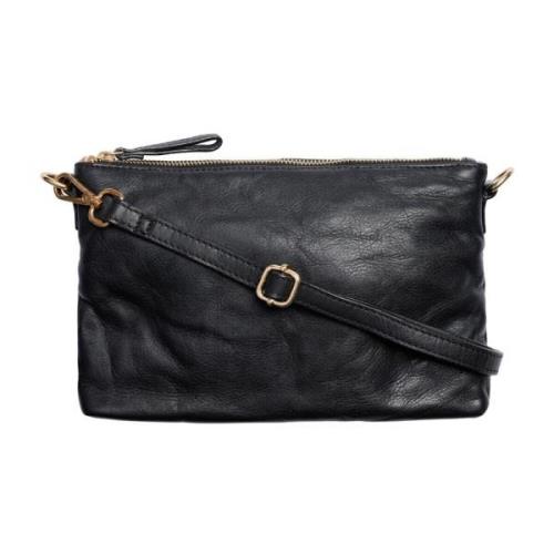 Btfcph Svart Läder Crossbody Clutch Black, Dam