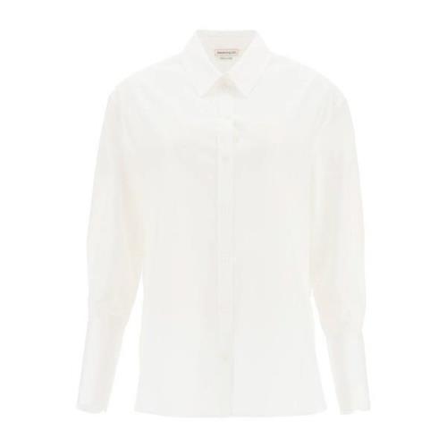 Alexander McQueen Vit Bomullsskjorta för Kvinnor White, Dam