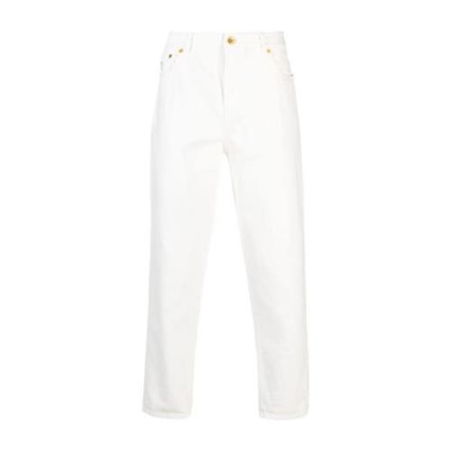 Brunello Cucinelli Klassiska Straight Leg Jeans White, Herr