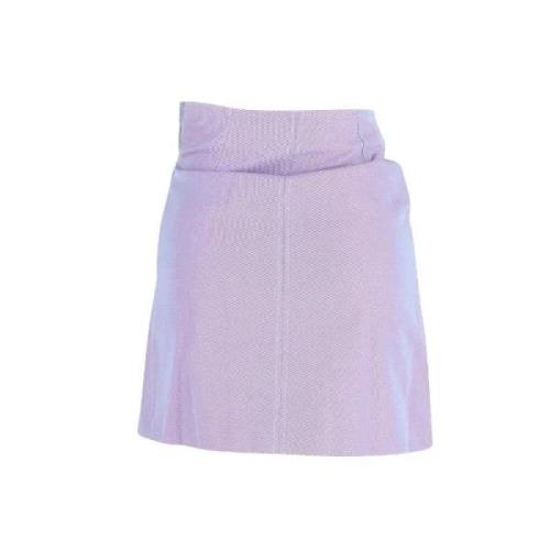 Acne Studios Pre-owned Pre-owned Bomull nederdelar Purple, Dam