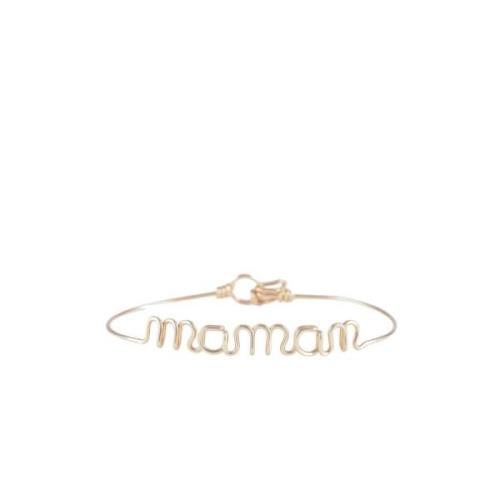 Atelier Paulin Guld Maman Armband Yellow, Dam