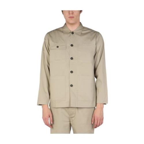 Universal Works Twill -skjorta Beige, Herr