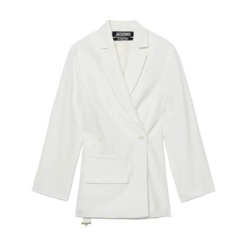 Jacquemus Vita Jackor med 3,5 cm Klack White, Dam