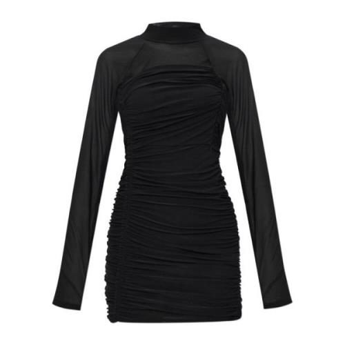 Helmut Lang Draperad klänning Black, Dam