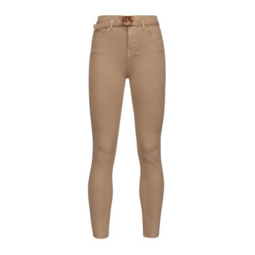 Pinko Figursydda Skinny Jeans Beige, Dam