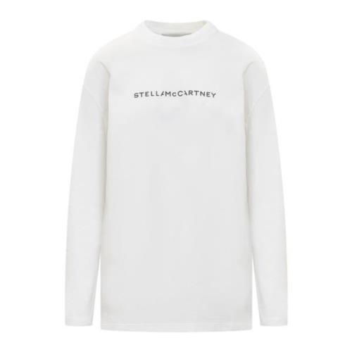 Stella McCartney Logo Print Långärmad T-shirt White, Dam