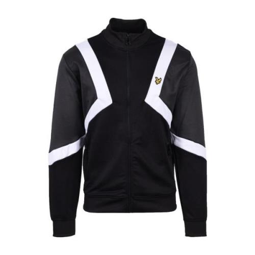 Lyle & Scott Randig Retro Track Top Black, Herr