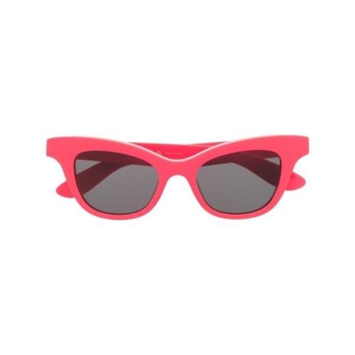 Alexander McQueen Rosa Cat-Eye Solglasögon Pink, Dam