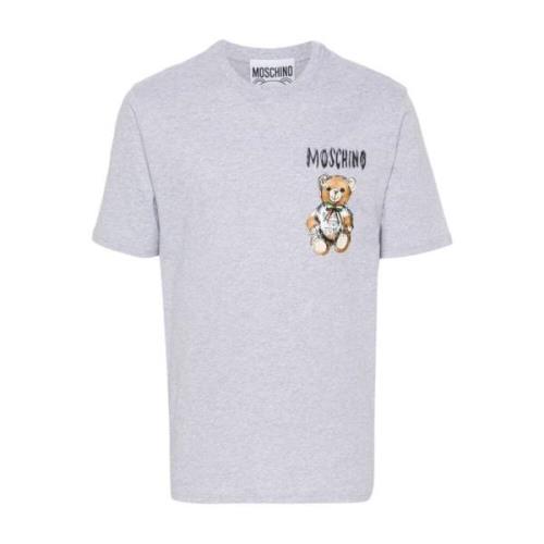 Moschino Grå Teddy Bear T-shirts och Polos Gray, Herr