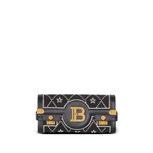 Balmain Satin Svart Baguette Black, Dam