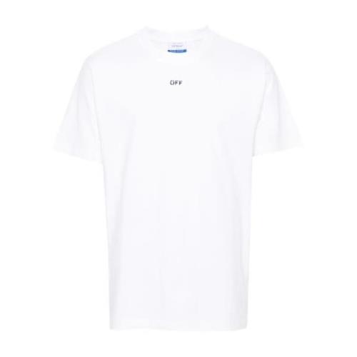 Off White Stamp Slim Fit Tee White, Herr