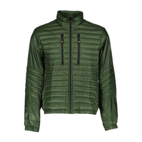 Moncler Högkrags quiltad jacka Green, Herr